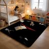 Floor Mat Soft Flannel Rug Non Slip Absorbent Mat for Bathroom Bedroom Home Decor V Venoms Black Metal Band