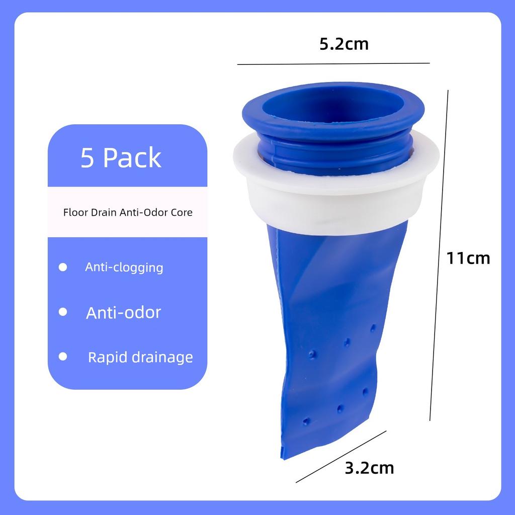Anti-Odor Silicone Drain Pad Core for Bathroom, Silicone Core for Toilet Drain Deodorization, Balcony Plug