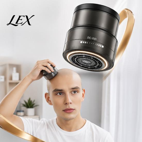 Portable Grooming Tool Electric Bald Head Shaver, Beard Trimmer with Digital Display, 360 Degree Wet Dry Shaver Floating Rotary for Men