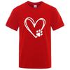 Summer Tshirt Cotton Blend Funny Cat Love Print Unisex Loose Oneck Cool T Shirt for Unisex Short Sleeve Tshirt Male Tees Tops