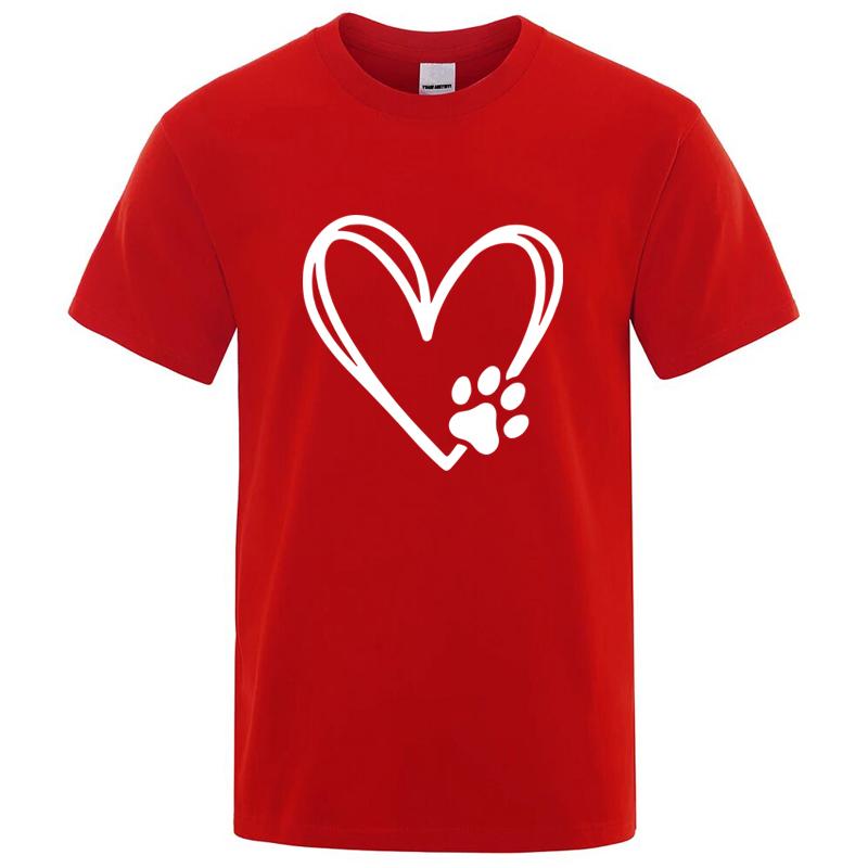 Summer Tshirt Cotton Blend Funny Cat Love Print Unisex Loose Oneck Cool T Shirt for Unisex Short Sleeve Tshirt Male Tees Tops