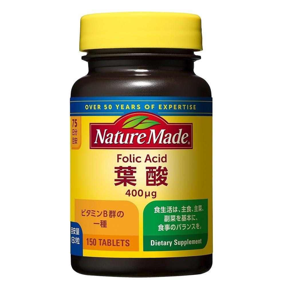 

Otsuka Pharmaceutical Nature Made Folic Acid Supplement, 150 Tablets, 75-Day Supply 1 Bottle