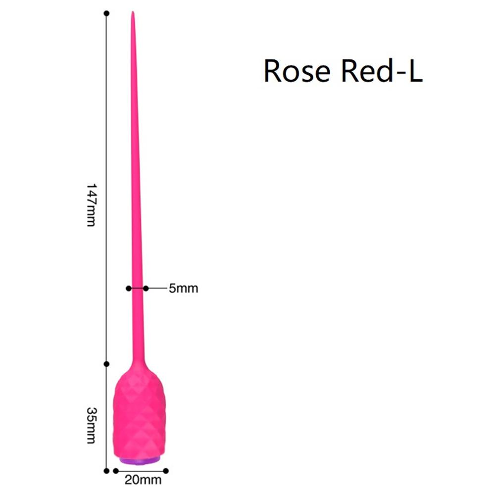 Silicone Urethral Sounding Vibrator Prostate Massager Insert Penis Plug Vibrators Sex Toys For Men