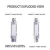Built-in Check Valve CO2 Bubble Counter Double Head Aluminium Construction CO2 Generator Regulator Easy Installation Single Head
