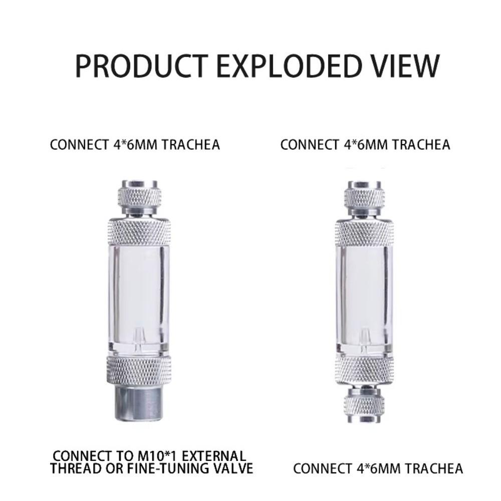 Built-in Check Valve CO2 Bubble Counter Double Head Aluminium Construction CO2 Generator Regulator Easy Installation Single Head