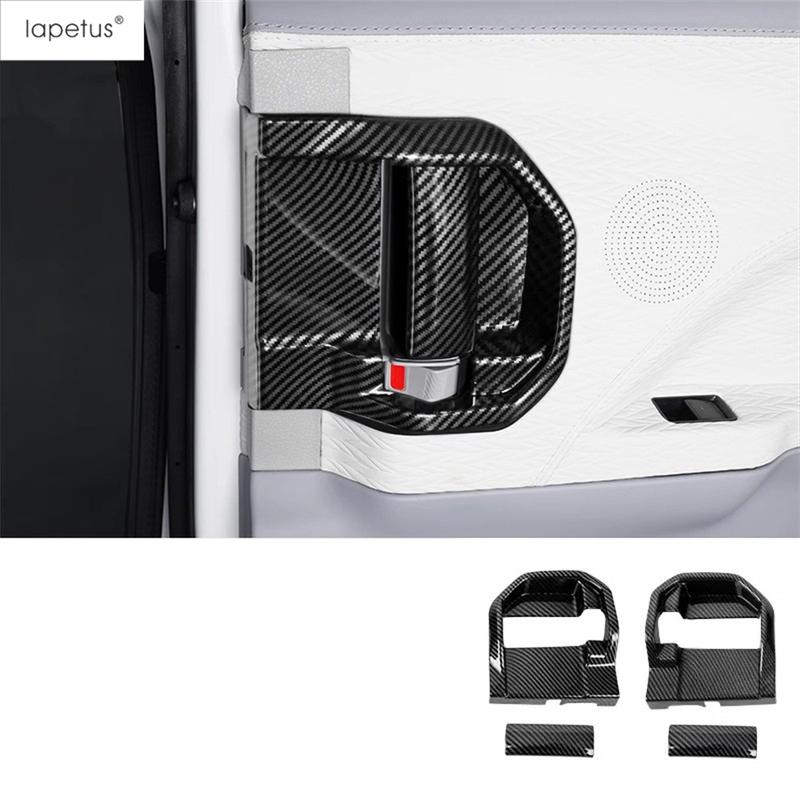 Car Inner Door Handle Bowl Panel Frame Decoration Cover Trim Carbon Fiber Style Accessories For Toyota Sienna XL40 - 2025