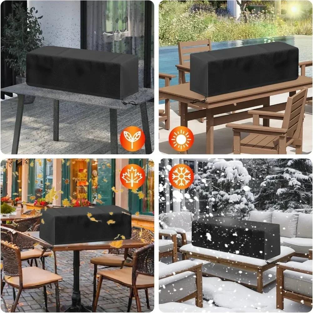Garden Rectangular Stove Cover 28Inch Home Patio Rectangular Stove Cover Oxford Cloth Storage Bag Adjustable Waterproof