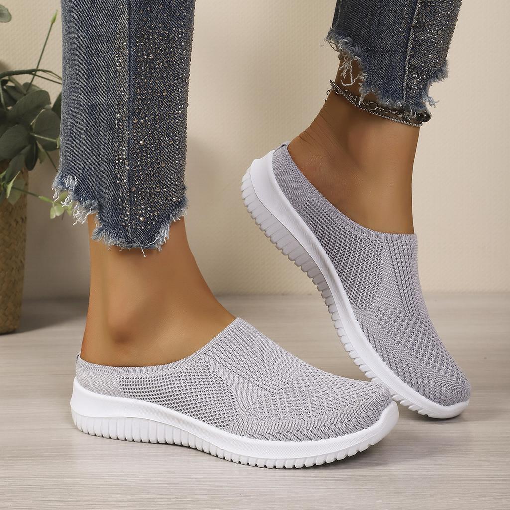 Scarpe da Donna Traspiranti Slip-on di Taglia Grande con Suola Piatta e Buona Circolazione dell'Aria.