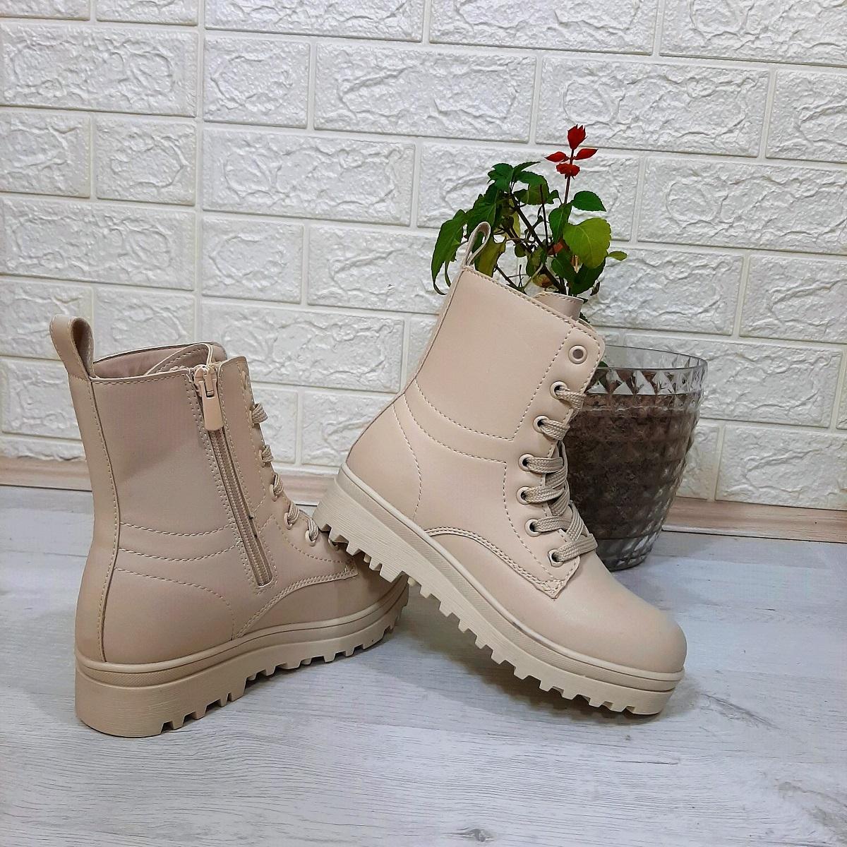 

Polact 23001 Beige Zippered Lace-up Girl s Boots 31 бежевый
