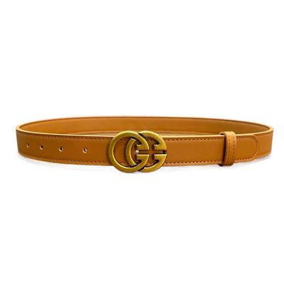 Klassischer Damen-Gürtel aus GG-Leder (Rindsleder) – Modisches, vielseitiges und dekoratives Jeans-Accessoire