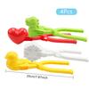 Snowball Maker Clip For Kids Adult Heart Snowflake Duck Shape Clip Tongs For Outdoor Sand Snow Ball Mold Toys Fight Sports Toys