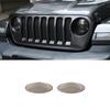 Smoked Front Headlight Lamp Frame Cover Trim Bezels For Jeep Wrangler JL JT 18+