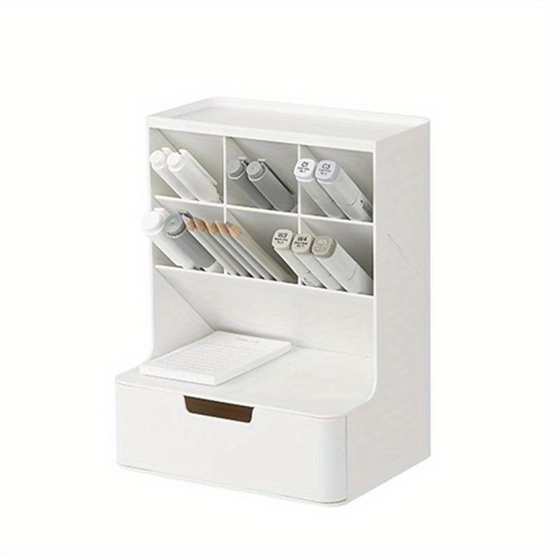 Large Capacity Oblique Pen Holder Storage Box Student Children Girl Makeup Brush Bucket Office Desktop Storage Pen Bucket Stationery Organizer