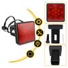 Square Red LED Tail Surface Mount Grommets Plugs Waterproof  Stop Brake Turn Trailer Lights for RV Truck