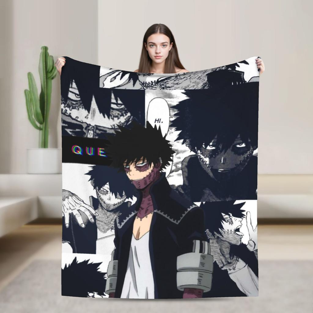 Tsuyu Asui Froppy Tribute Blanket Boku no My Hero Academia Midoriya Izuku Deku Katsuki Flannel Throw Blanket for Home Decoration