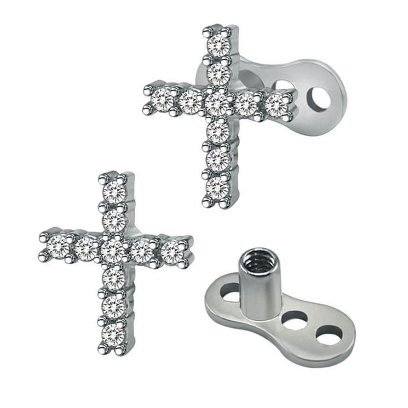 Pair Of Geometric 316L Stainless Steel Body Jewelry Geometric Body Studs For Unique Fashion And Style Expression