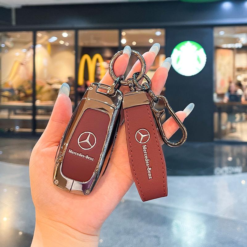 PNR1 Zinc Alloy Car Remote Key Case Cover Shell For Mercedes Benz A C E S G Class GLC CLE CLA GLB GLS W177 W205 W213 W222 X167 AMG