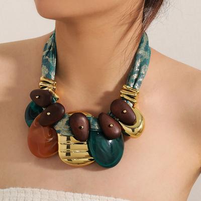 Statement Übertriebene Perlenkette Handgefertigt für Frau Mädchen Hochzeit Party Schmuck