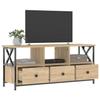 VidaXL TV Cabinet Sonoma Oak 102x33x45 Cm Engineered Wood and Iron 831789