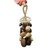 Shell Wind Chime DIY Fruit shell bell, linden wood water chime, sound therapy instrument, hanging ornament, fruit shell hand-held bell