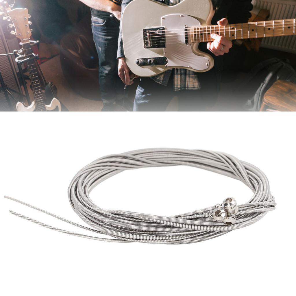 4Pcs Guitar String Ball End Steel Bass Strings Instrument Accessory for Replacement