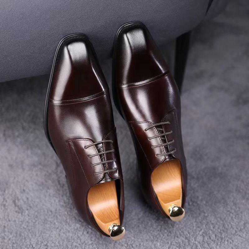 Men's Monk Leather Shoes Dress Shoes Men Classic Business Formal Social Office Party Wedding Shoes