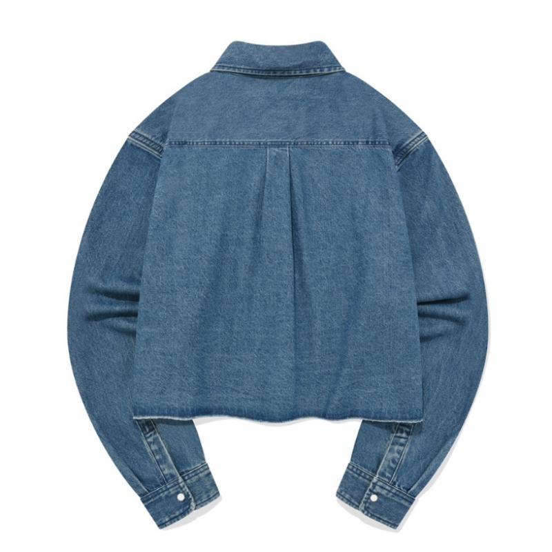 Covernot Femei Cămașă Denim Crop Cloverheart co2303Sh61 Bl Lb
