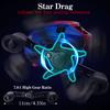 SOUGAYILANG 13 + 1BB Baitcasting Angelrolle Max Drag Power 8kg Karpfen Angeln Räder Angeln Tracking 