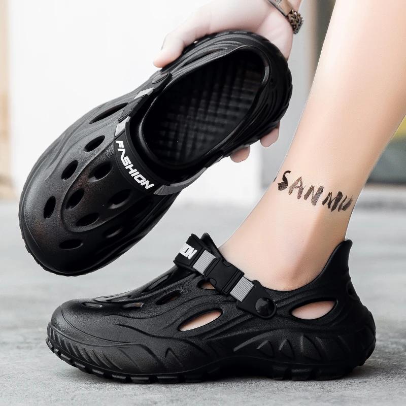 Fashion Men Slippers Fashion Platform Outdoor Summer Clogs Shoe Women Beach Sandals Male Soft EVA Indoor Home Slides Lover Flip Flops