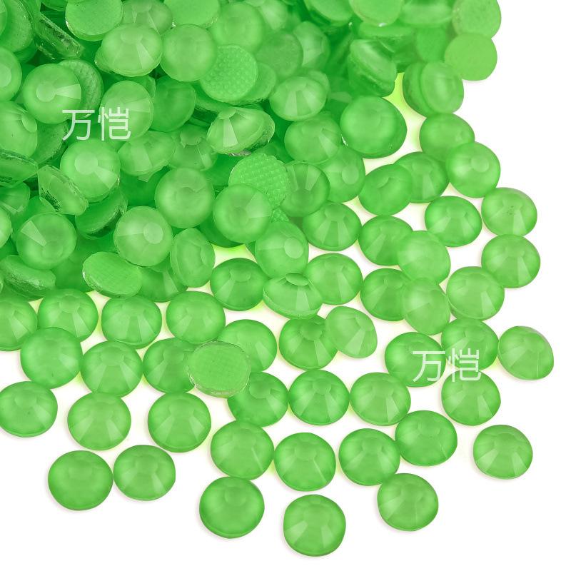 Green Series Glass Hot Drill, Crystal Hot Melt Adhesive Imitation Austrian Hot Drill Diy Clothing Luggage Rhinestone Jewelry Accessories