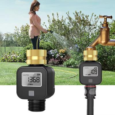 IPX5 Waterproof Water Flow Meter Digital Display Water Consumption Meter  Garden Watering