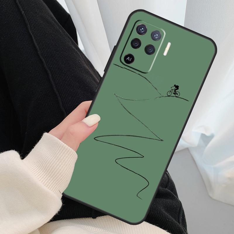 Mountain Bikes Cycling Case For Oppo A40 A60 A80 A5 Pro A15 A16 A17 A57 A77 A94 A74 A54 A76 A96 A18 A38 A58 A78 A98