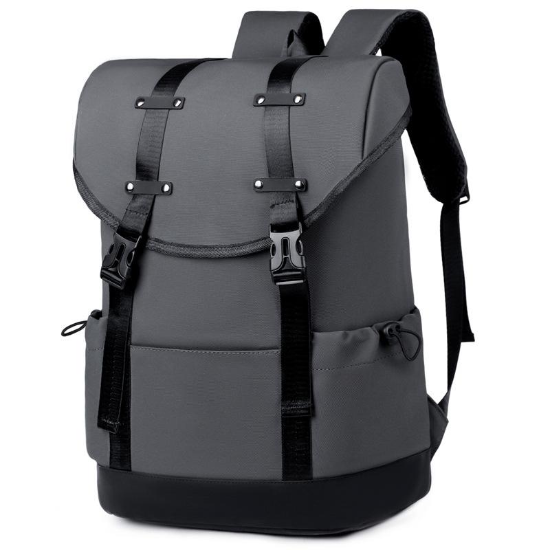 New men's fashion high-value backpack backpack, college student schoolbag, large-capacity commuter laptop bag
