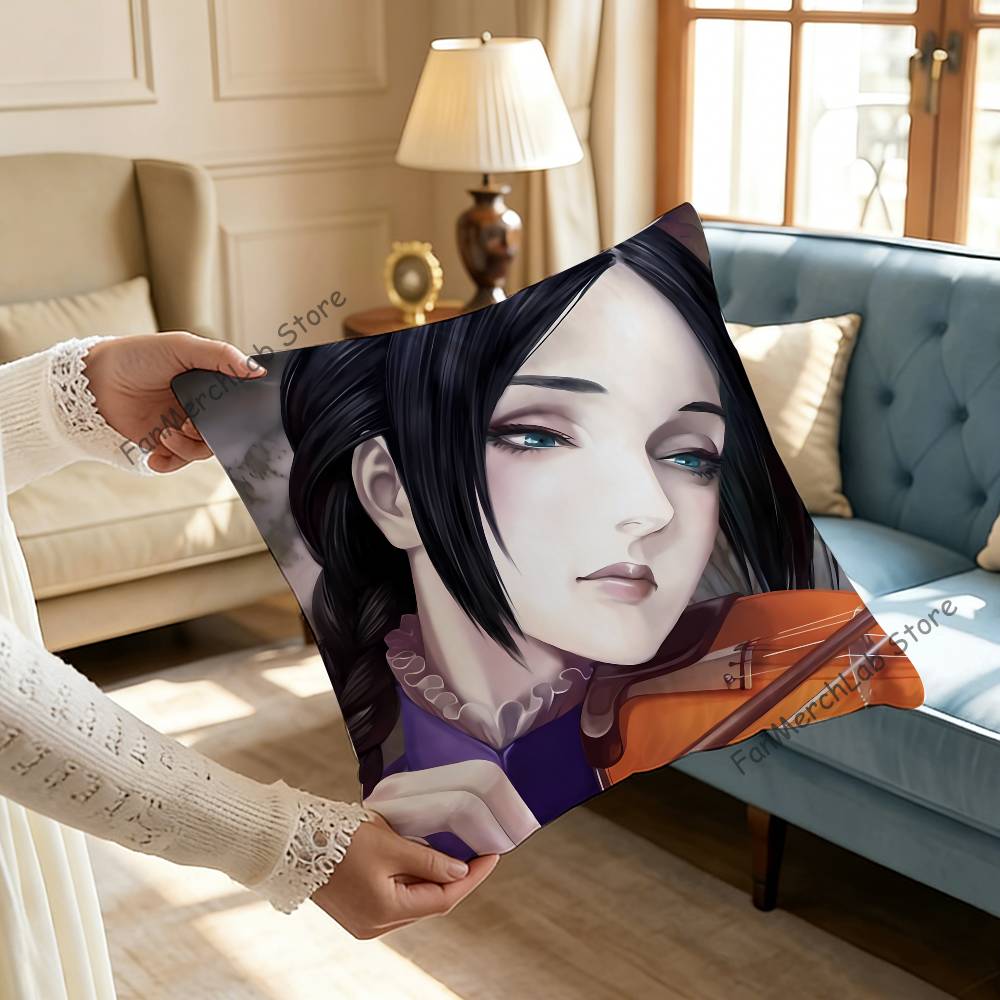 TThe House In Fata Morgana Printed Pillow Cover Cushion Case Simple Sofa Pillow Case No Pillow Core