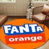 Fanta Orange Refreshment Round mat Home Decor, Chair rug For livingroom,Bedroom, doormat home decor Birthday Gift Christmas Gifts