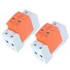 2Pcs SPD Surge Protective Devices AC Arrester Protector Home Circuit Breaker 2P 420V RMU1C6060kA
