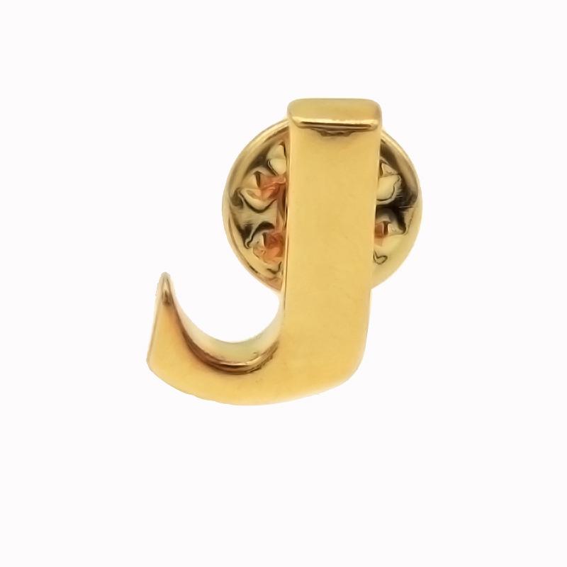 

Унисекс модное имя начальная заглавная буква брошь костюм булавки золотая свадьба высокое качество J