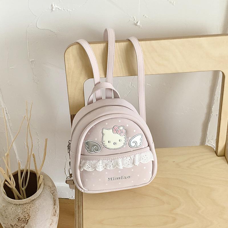 Schoolbag high-value mini polka dot schoolbag female 1011 new trendy Korean college style backpack travel cartoon backpack