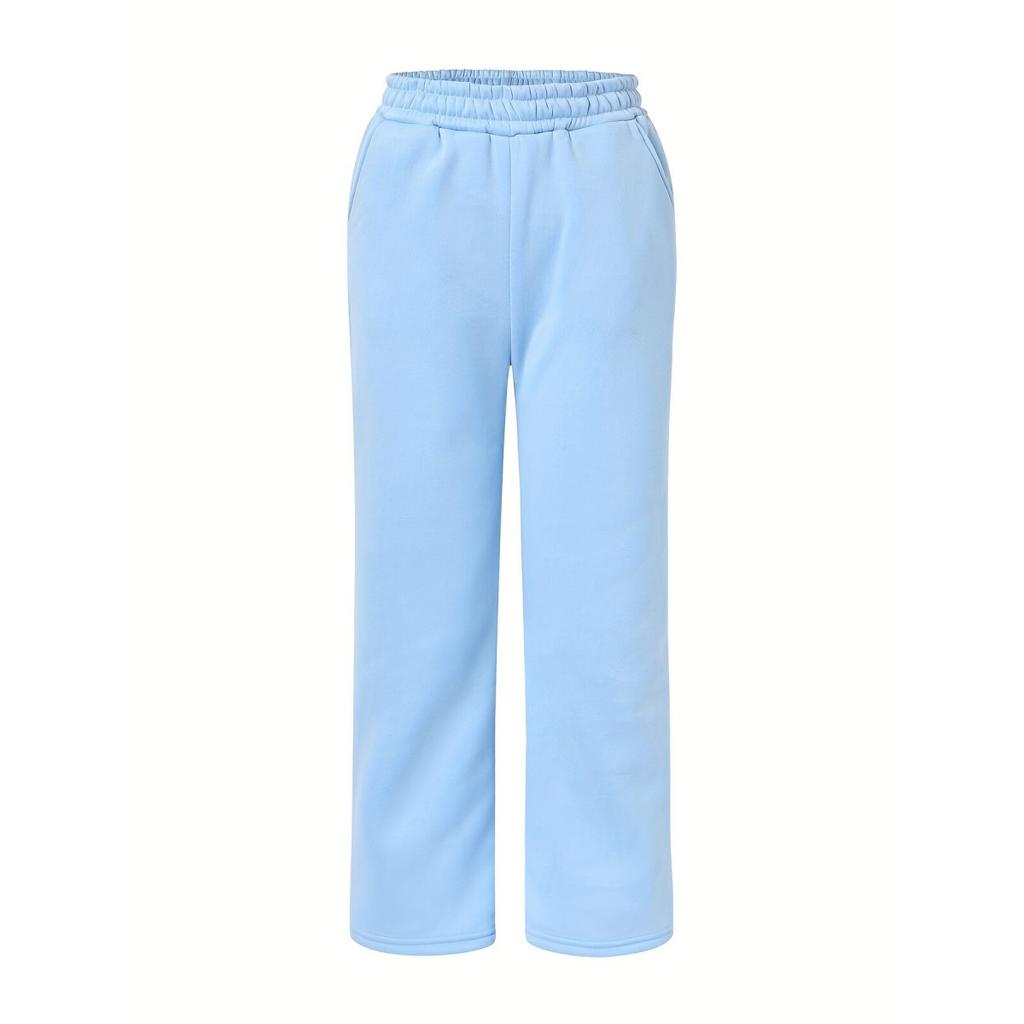 Women's Set Autumn and Winter Casual Sports Solid Color Loose Hooded Sweatshirt Jogging Pants Two-piece Set