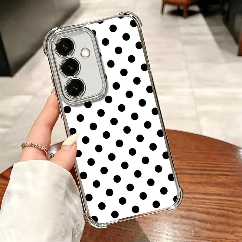 Polka Dots Art Fashion Desgin Soft Phone Case For Samsung A17 A27 A07 A37 A57 A16 A56 A15 A55 A14 A54 A13 A53 A26 A36 A25 A35 A2
