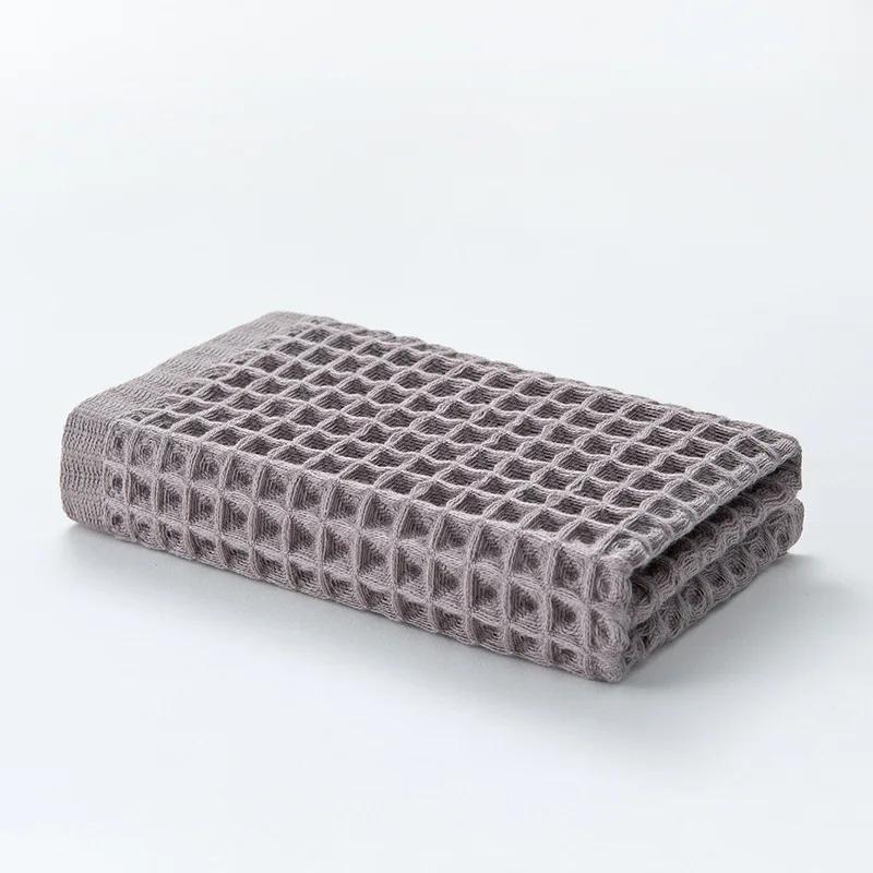 1Pcs Waffle Soft Face Towels for Adults Plaid Hand Towel 100% Cotton Face Care Bathroom Tools Sport Hair Towel 34*74cm Square