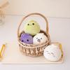 11cm Mini Rice Bao Steamed Stuffed Bun Plush Dumplings Keychain Cute Bag Pendant Decoration