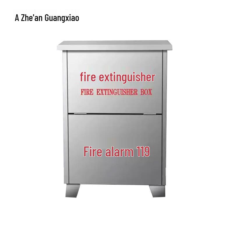 Stainless Steel Double Fire Extinguisher Cabinet