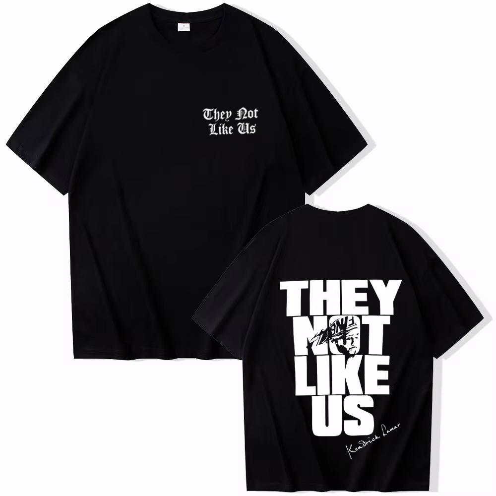 Streetwear Kendrick Lamar They Not Like Us T-Shirt New Song Album Tees RAP HIP HOP Oversize Fans Gift Unisex Fashion Casual Tops
