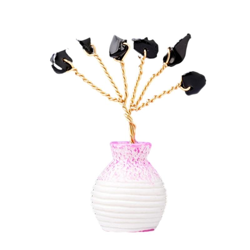 Home Money Tree Mini Crystal Wrapped FengShui Decor Wire Super Gemstones