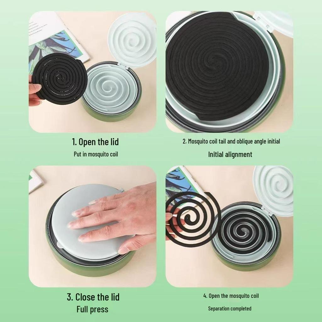 Newcomer Exclusive: Stainless Steel Mosquito Coil Holder with Separator for Sandalwood