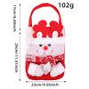 Yihong Christmas Snowman Candy Tote Bag - Cute Knit Gift Bag with Red Scarf Design