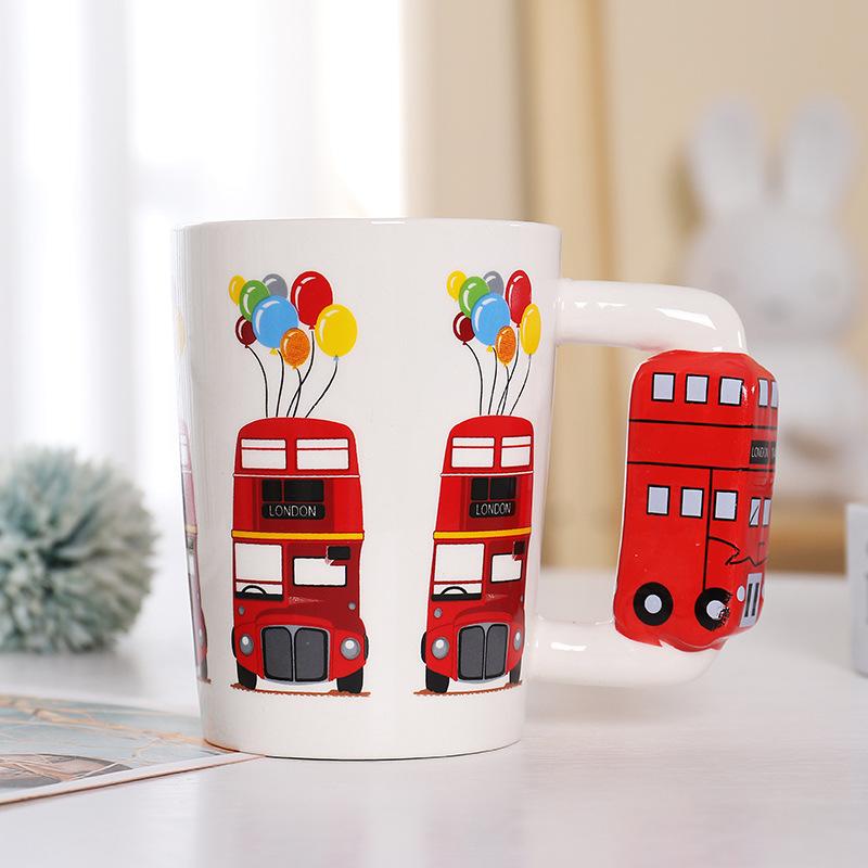

Mug ice cream modeling ceramic cup cartoon ice cream handle mug cute breakfast cup 301-400ml