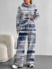 Vertigo European And American Autumn And Winter Casual Long-Sleeved Suit Women'S Hooded Sweater Trousers Two-Piece Set