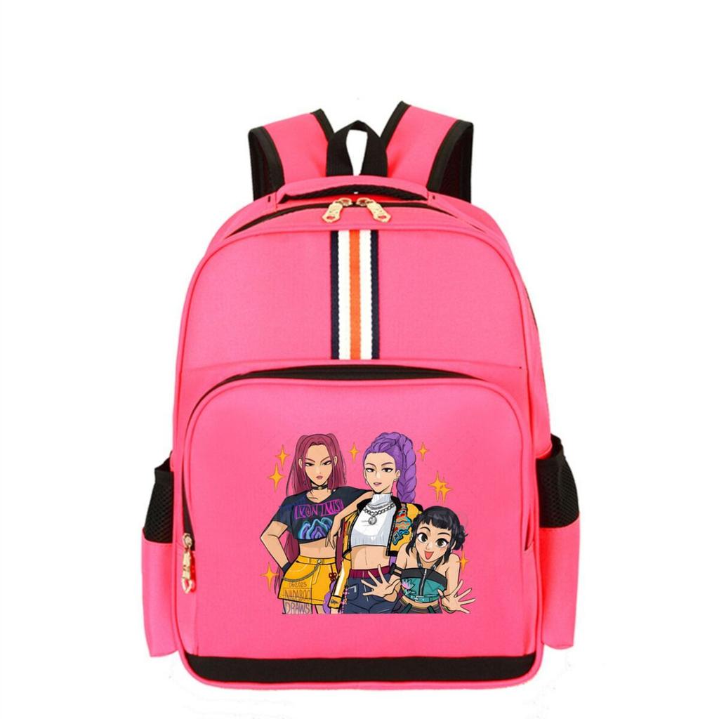 Kpop Demonunter Kids Backpack College Wind Large Capacity Student School Bag
